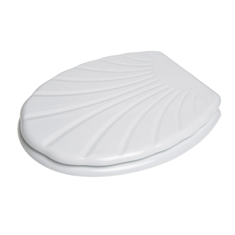 Belfry Bathroom Shell Soft Close Elongated Toilet Seat Wayfair.co.uk